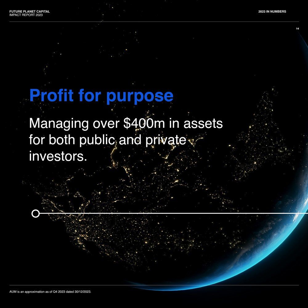 Profit for purpose.