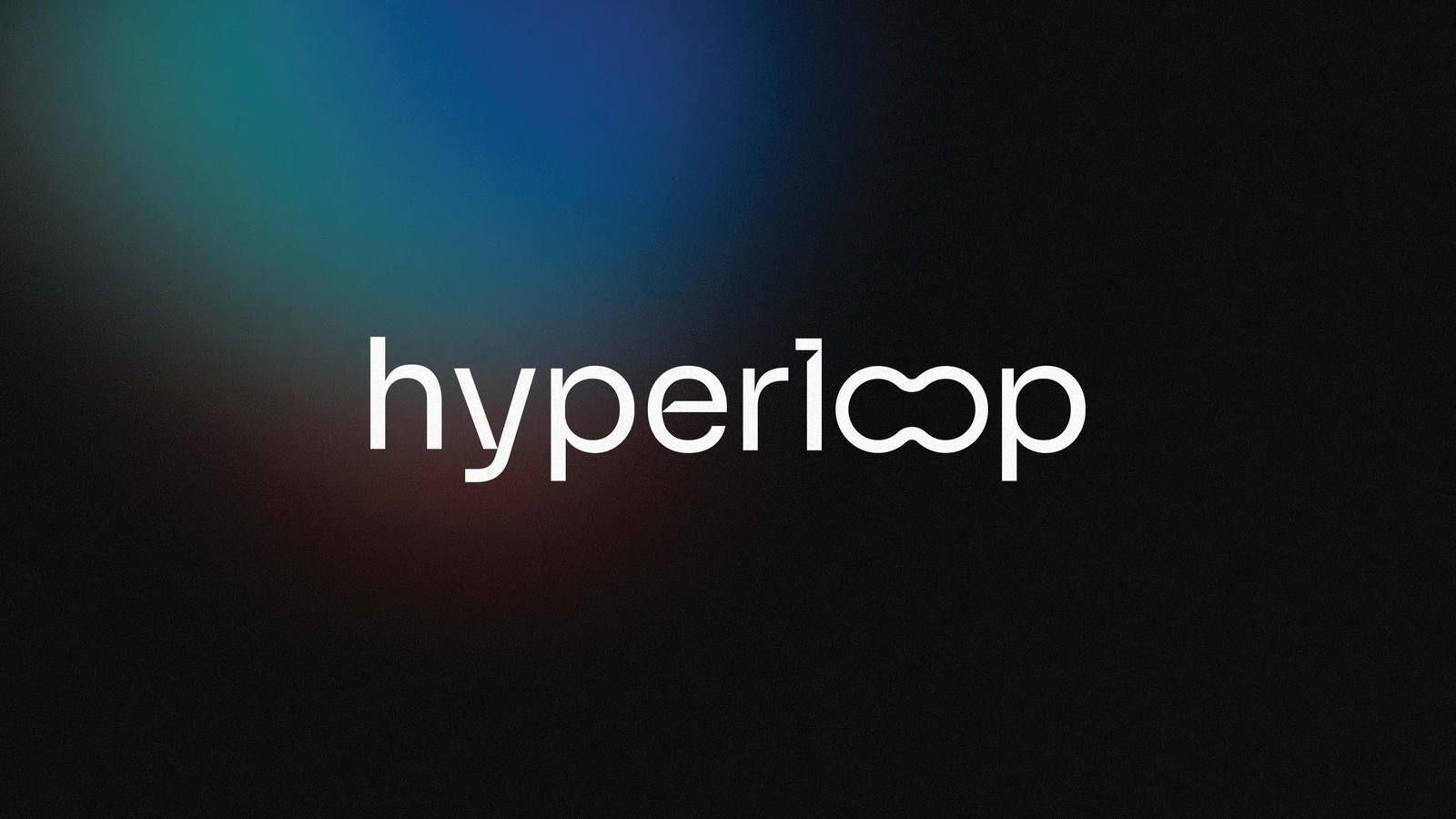 The Hyperloop wordmark, with the loop drawn into the name.