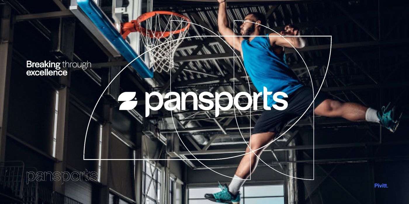 The symbol drawn in outline around a dunk, with the line Breaking through excellence.